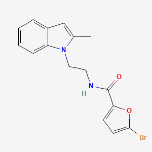 molecular formula C16H15BrN2O2 B1228930 5-bromo-N-[2-(2-methyl-1-indolyl)ethyl]-2-furancarboxamide 