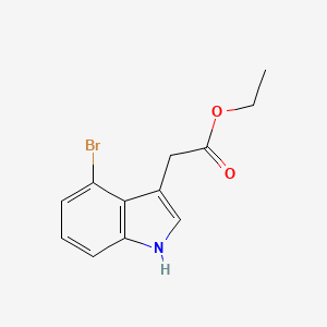 molecular formula C12H12BrNO2 B12289305 Ethyl 4-Bromoindole-3-acetate 