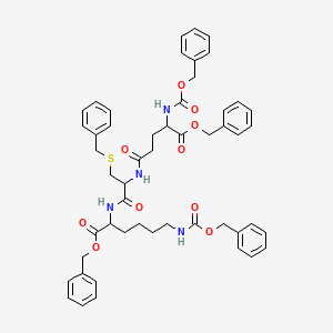 molecular formula C51H56N4O10S B12289330 Cbz-DL-gGlu(OBn)-DL-Cys(Bn)-DL-Lys(Cbz)-OBn 