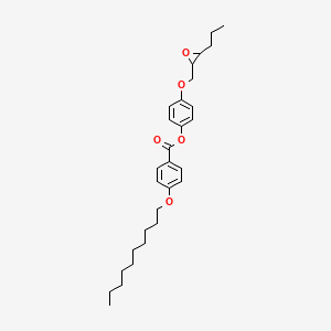 [4-[(3-Propyloxiran-2-yl)methoxy]phenyl] 4-decoxybenzoate