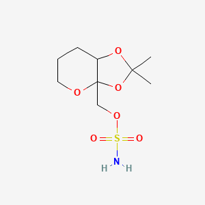 (2,2-Dimethyl-5,6,7,7a-tetrahydro-[1,3]dioxolo[4,5-b]pyran-3a-yl)methyl sulfamate