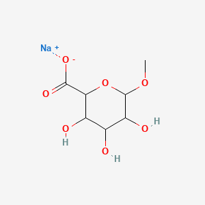 molecular formula C7H11NaO7 B12289416 1-O-Methyl-beta-D-glucuronic acid sodium salt 