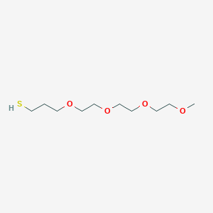 molecular formula C10H22O4S B12289452 2,5,8,11-Tetraoxatetradecane-14-thiol CAS No. 87855-33-2