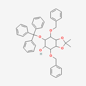 4,5-O-(1-Methylethylidene)-3,6-bis-O-(phenylmethyl)-1-O-(triphenylmethyl)-DL-myo-inositol