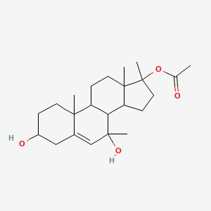 (3beta,17beta)-7,17-Dimethylandrost-5-ene-3,7,17-triol17-Acetate