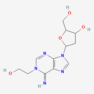 5-[1-(2-Hydroxyethyl)-6-iminopurin-9-yl]-2-(hydroxymethyl)oxolan-3-ol