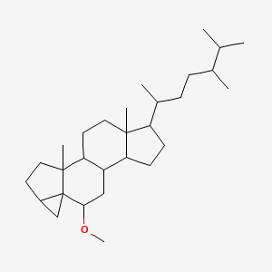 molecular formula C29H50O B12289536 14-(5,6-Dimethylheptan-2-yl)-8-methoxy-2,15-dimethylpentacyclo[8.7.0.02,7.05,7.011,15]heptadecane 