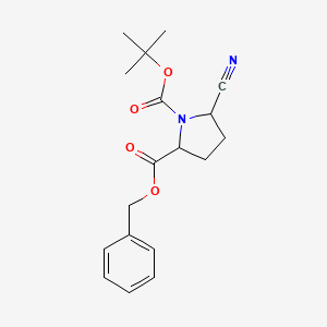 2-O-benzyl 1-O-tert-butyl 5-cyanopyrrolidine-1,2-dicarboxylate