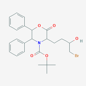 (3S,5S,6R)-3-[(3R)-4-Bromo-3-hydroxybutyl]-2-oxo-5,6-diphenyl-4-morpholinecarboxylic Acid tert-Butyl Ester