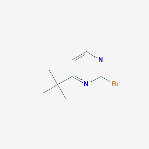 molecular formula C8H11BrN2 B12289553 2-Bromo-4-(tert-butyl)pyrimidine 