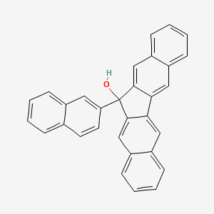 molecular formula C31H20O B12289574 12-(2-Naphthalenyl)-12H-dibenzo[b,h]fluoren-12-ol 