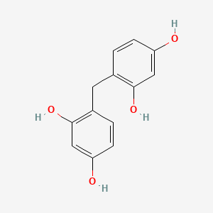 molecular formula C13H12O4 B12289623 4,4'-Methylenediresorcinol 