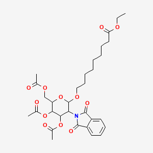 8-Ethoxycarbonyloctyl-(3,4,6-tri-O-acetyl-2-deoxy-2-phthalimido--D-glucopyranoside