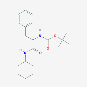 tert-butyl N-[1-(cyclohexylamino)-1-oxo-3-phenylpropan-2-yl]carbamate