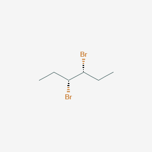 molecular formula C6H12Br2 B12289656 (A+/-)-3,4-dibromo-hexane 