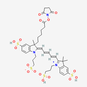 molecular formula C40H49N3O16S4 B12289673 AF647-NHS ester 