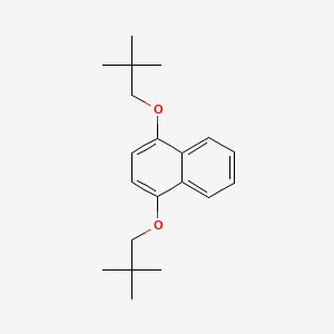 molecular formula C20H28O2 B12289678 1,4-Bis(2,2-dimethylpropoxy)naphthalene CAS No. 957761-01-2