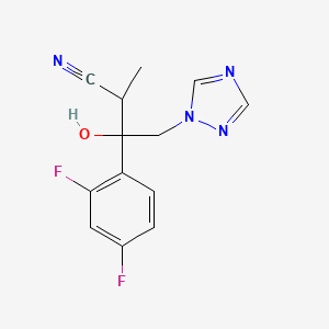 molecular formula C13H12F2N4O B12289686 (2S,3R)-3-(2,4-difluorophenyl)-3-hydroxy-2-Methyl-4-(1H-1,2,4-triazol-1-yl)butanenitrile 