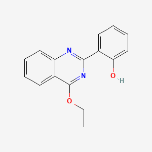 molecular formula C16H14N2O2 B1228969 6-(4-乙氧基-1H-喹唑啉-2-亚甲基)-1-环己-2,4-二烯酮 