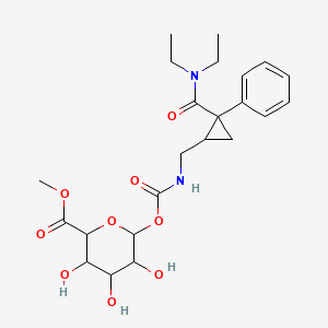 molecular formula C23H32N2O9 B12289693 Milnacipran CarbaMoyl-beta-D-glucuronide 