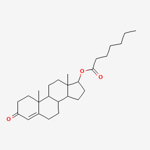 molecular formula C26H40O3 B12289706 3-Oxoandrost-4-en-17-yl heptanoate 