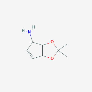 [3aR-(3aalpha,4alpha,6aalpha)]-3a,6a-Dihydro-2,2-dimethyl-4H-cyclopenta-1,3-dioxol-4-amine