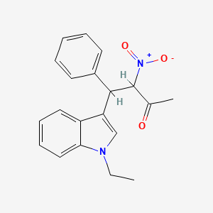 molecular formula C20H20N2O3 B1228973 4-(1-乙基-3-吲哚基)-3-硝基-4-苯基-2-丁酮 
