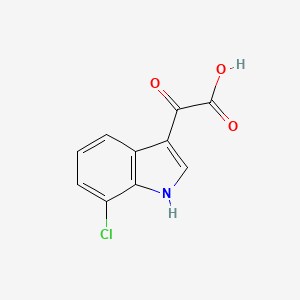 molecular formula C10H6ClNO3 B12289738 2-(7-Chloro-3-indolyl)-2-oxoacetic Acid 