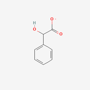 molecular formula C8H7O3- B1228975 扁桃酸 CAS No. 769-61-9