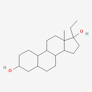 molecular formula C20H34O2 B12289750 (3|A,5|A,17|A)-19-Norpregnane-3,17-diol 