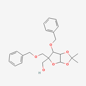 1,2-O-(1-methylethylidene)-4-C-[(phenylmethoxy)methyl]-3-O-(phenylmethyl)-L-Lyxofuranose