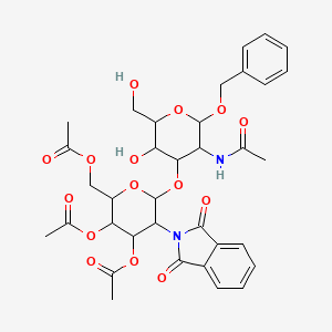 Benzyl 2-(Acetylamino)-2-deoxy-3-O-[3,4,6-tri-O-acetyl-2-deoxy-2-phthalimido-beta-D-glucopyranosyl]-alpha-D-galactopyranoside