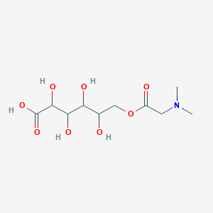 molecular formula C10H19NO8 B12289849 D-Gluconic acid, 6-ester with N,N-dimethylglycine 