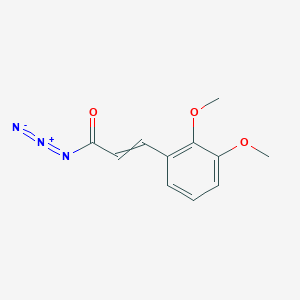 molecular formula C11H11N3O3 B1228985 2,3-Dimethoxycinnamoyl azide 