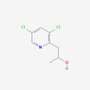 molecular formula C8H9Cl2NO B12289863 1-(3,5-Dichloropyridin-2-yl)propan-2-ol 