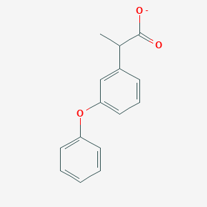 molecular formula C15H13O3- B1228989 2-(3-苯氧基苯基)丙酸酯 