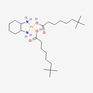 Cyclohexane-1,2-diamine;7,7-dimethyloctanoic acid;platinum