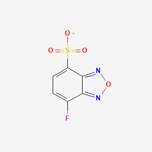 molecular formula C6H2FN2O4S- B1228992 7-Fluoro-2,1,3-benzoxadiazole-4-sulfonate 
