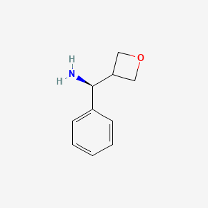 molecular formula C10H13NO B12289960 (S)-Oxetan-3-yl(phenyl)methanamine 