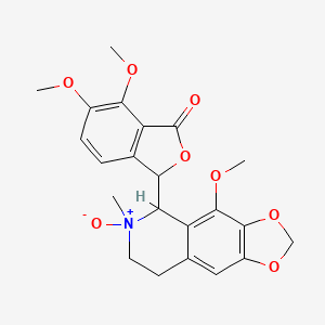 6,7-dimethoxy-3-(4-methoxy-6-methyl-6-oxido-7,8-dihydro-5H-[1,3]dioxolo[4,5-g]isoquinolin-6-ium-5-yl)-3H-2-benzofuran-1-one