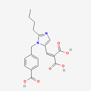 2-[[2-Butyl-3-[(4-carboxyphenyl)methyl]imidazol-4-yl]methylidene]propanedioic acid