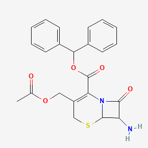 molecular formula C23H22N2O5S B12289982 7-AminocephalosporanicAcidDiphenylmethylEster 