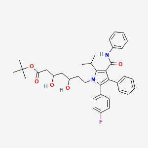 7-[2-(4-Fluorophenyl)-5-isopropyl-3-phenyl-4-phenylcarbamoyl-pyrrol-1-yl]-3,5-dihydroxy heptanoic acid t-butyl ester