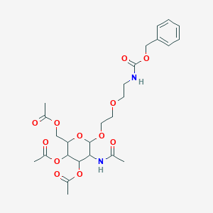 2-Acetamido-3,4,6-tri-O-acetyl-1-O-[(N-Cbz-aminoethoxy)ethoxy]-2-deoxy-b-D-galactopyranose