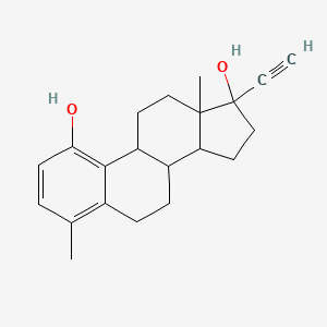 molecular formula C21H26O2 B12290014 1-Hydroxy-4-methyl-17a-ethynyl estradiol 