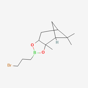 molecular formula C13H22BBrO2 B12290019 3-Bromopropaneboronic acid (1S,2S,3R,5S)-(+)-2,3-pinanediol ester CAS No. 124264-91-1