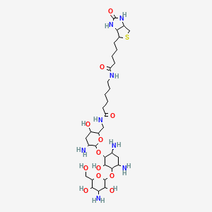 molecular formula C34H62N8O12S B12290024 Biotinamidocaproate Tobramycin Amide 