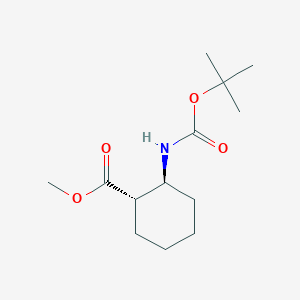 molecular formula C13H23NO4 B12290036 (1S,2S)-Methyl 2-(tert-butoxycarbonylamino)cyclohexanecarboxylate 