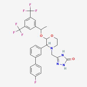 molecular formula C29H25F7N4O3 B12290041 Aprepitant EP impurity B 