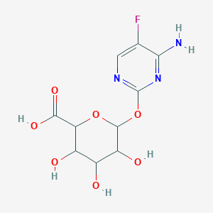 6-(4-Amino-5-fluoropyrimidin-2-yl)oxy-3,4,5-trihydroxyoxane-2-carboxylic acid